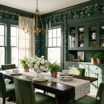 Veridian Apothecary Wallpaper