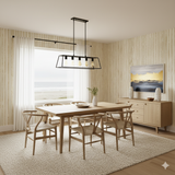 Golden Horizon Wallpaper with gold vertical stripe pattern.