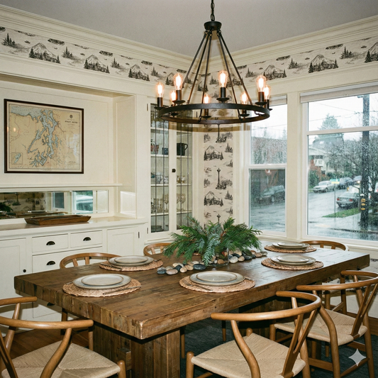 Cascadia Timberline Sketch Wallpaper