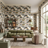 Modernist Pebble Fresco Wallpaper