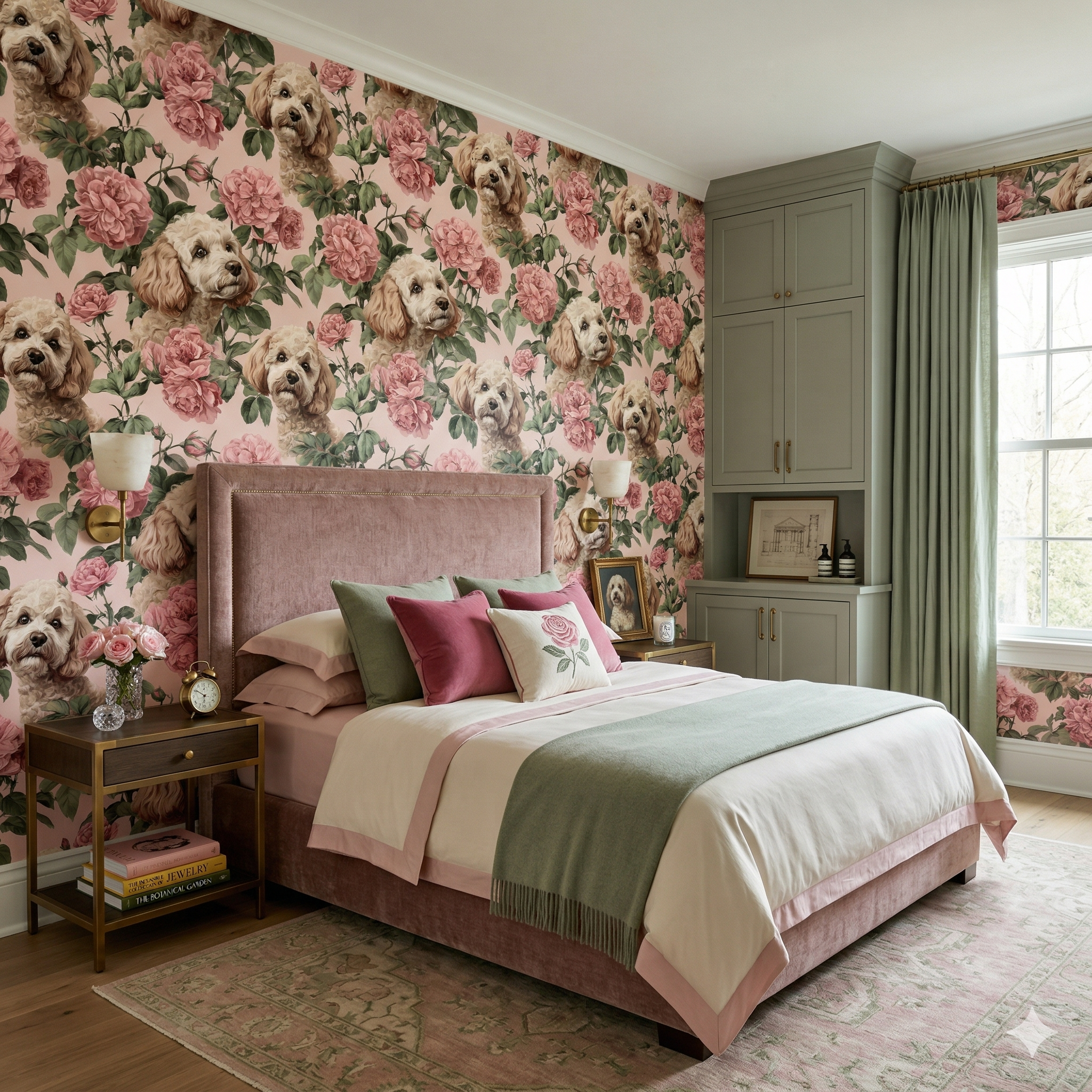 Rosemont Parterre Wallpaper