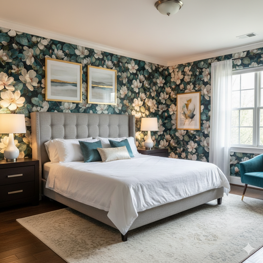 Nightgarden Magnolia Wallpaper