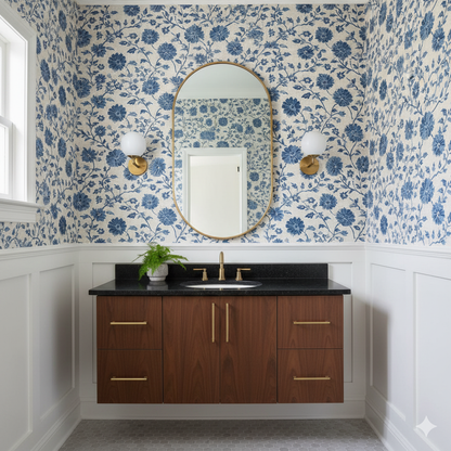 Indigo Dhalia Wallpaper