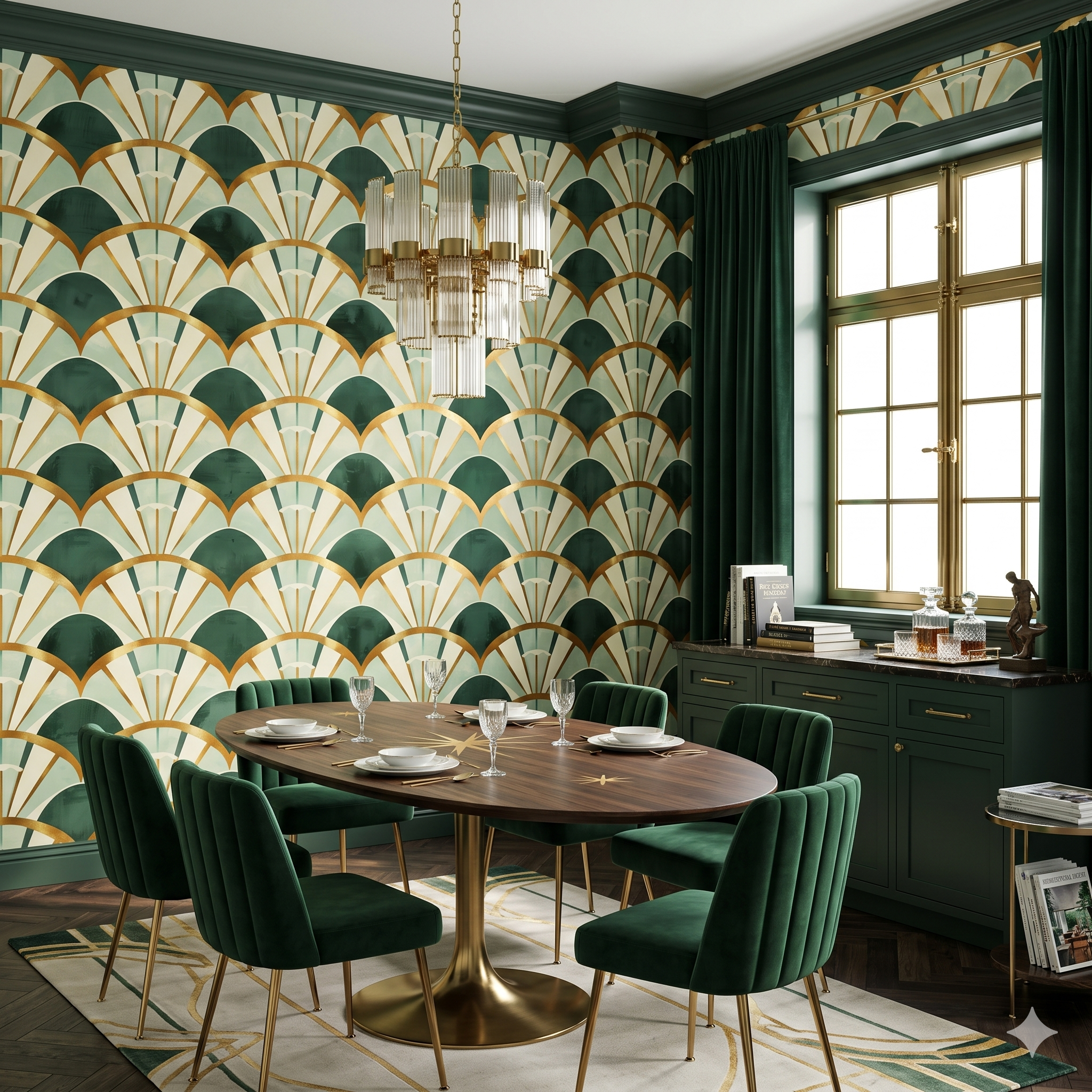 Verdant Parapet Wallpaper