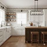 Weathered timber wallpaper featuring horizontal wood planks with light brown and gray tones.

