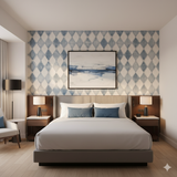 Denim Geometry Wallpaper