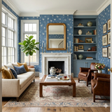 Chambray Posy Wallpaper