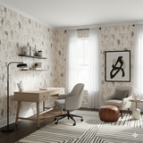 Line Herd Wallpaper with cow pattern all over