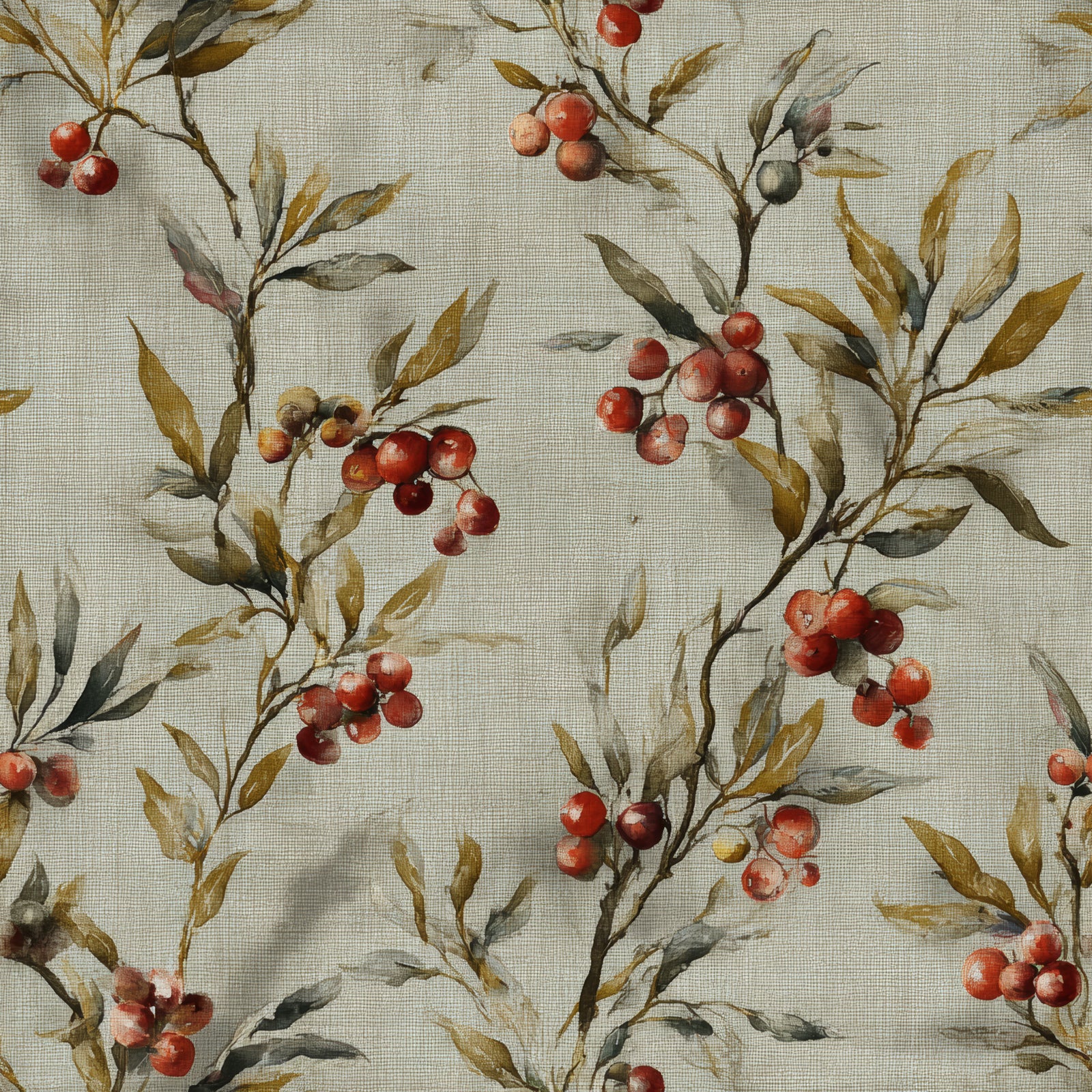 Hearthberry Wreathstone Wallpaper