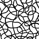 Black and white Inkline Carousel Wallpaper with intertwined looping line pattern.