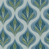 Lakeview Ogee Crest Wallpaper