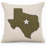 Lone Star Heirloom Woven Throw Pillow