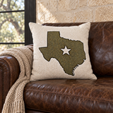 Lone Star Heirloom Woven Throw Pillow
