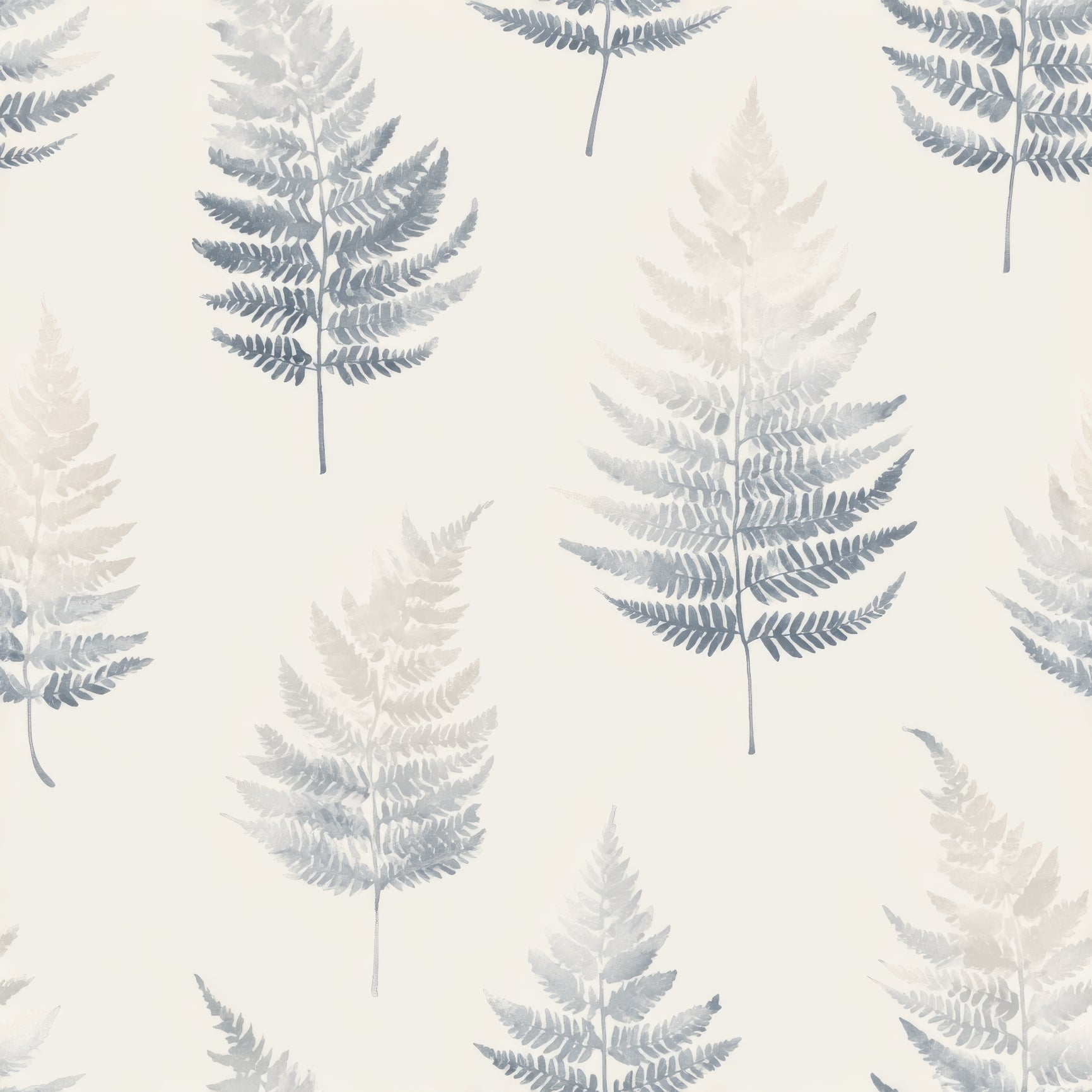 Botanical fernway wallpaper with mistfell pattern on a textured backdrop.