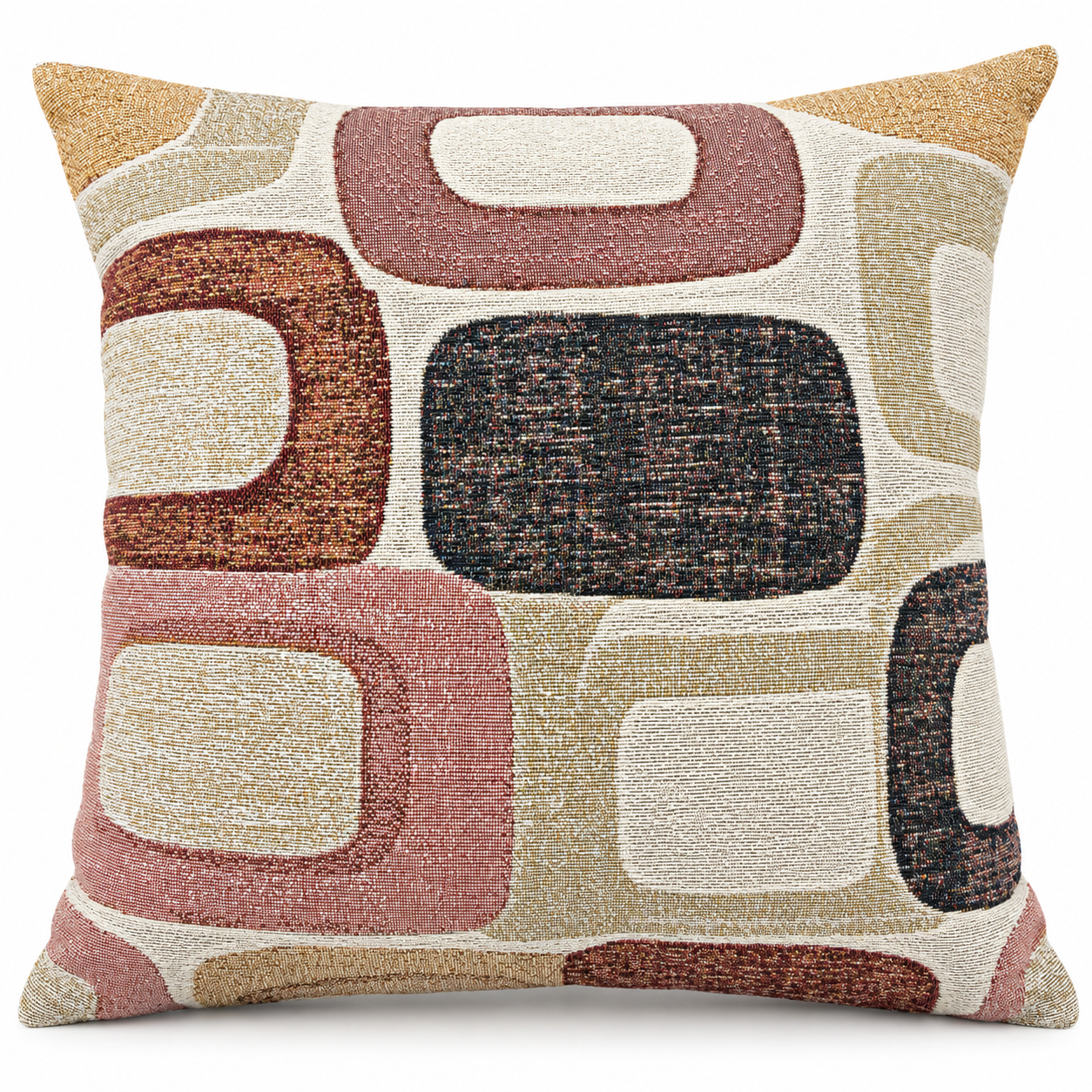 Mod Mosaic Woven Throw Pillow