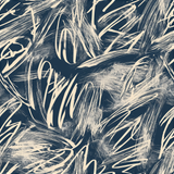 Palimpsest Blue Wallpaper