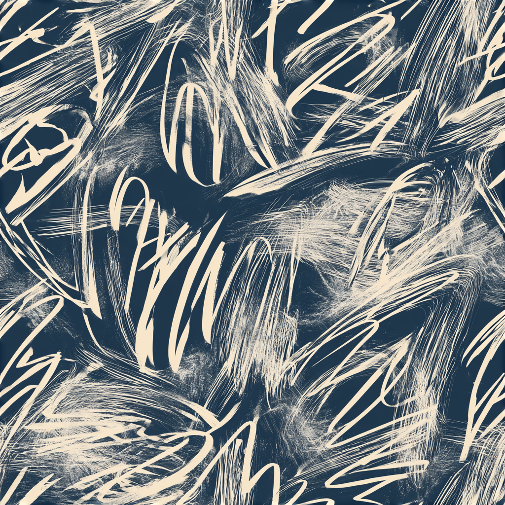 Palimpsest Blue Wallpaper