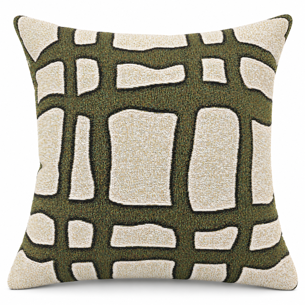 Olive Study Woven Throw Pillow