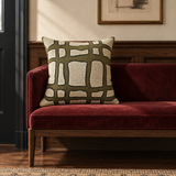 Olive Study Woven Throw Pillow