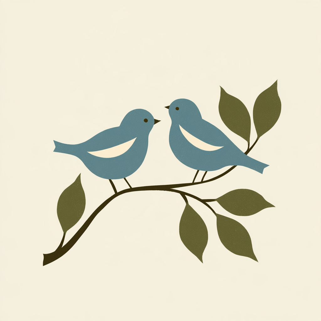 Perch & Pair Woven Throw Pillow