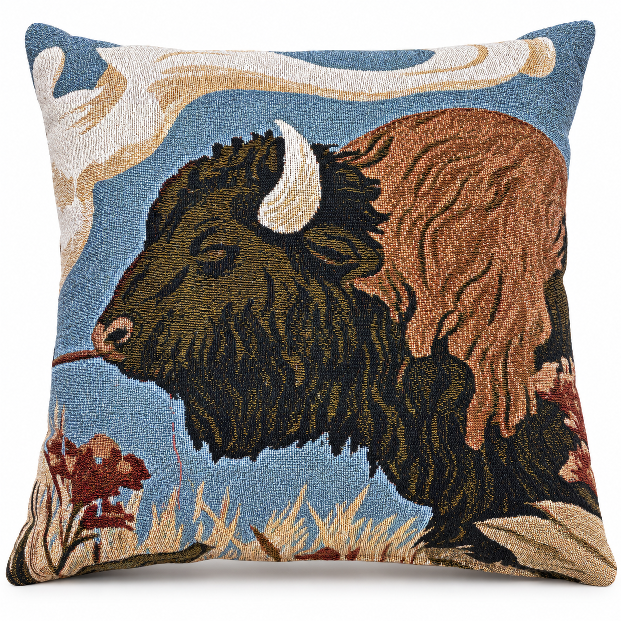 Prairie Guardian Woven Throw Pillow