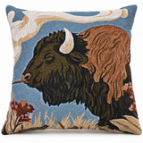 Prairie Guardian Woven Throw Pillow