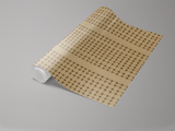 Beige rattan weave wallpaper with a basket pattern texture.