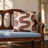 Ribbon Reverie Woven Throw Pillow