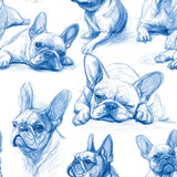 Sketchbook Frenchies Wallpaper