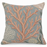 Tidal Blush Woven Throw Pillow