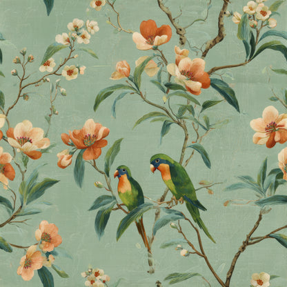 Verdant Lyric Grove Wallpaper