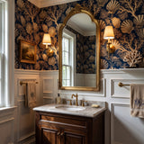 Coral Contour Ledger — styled room 2