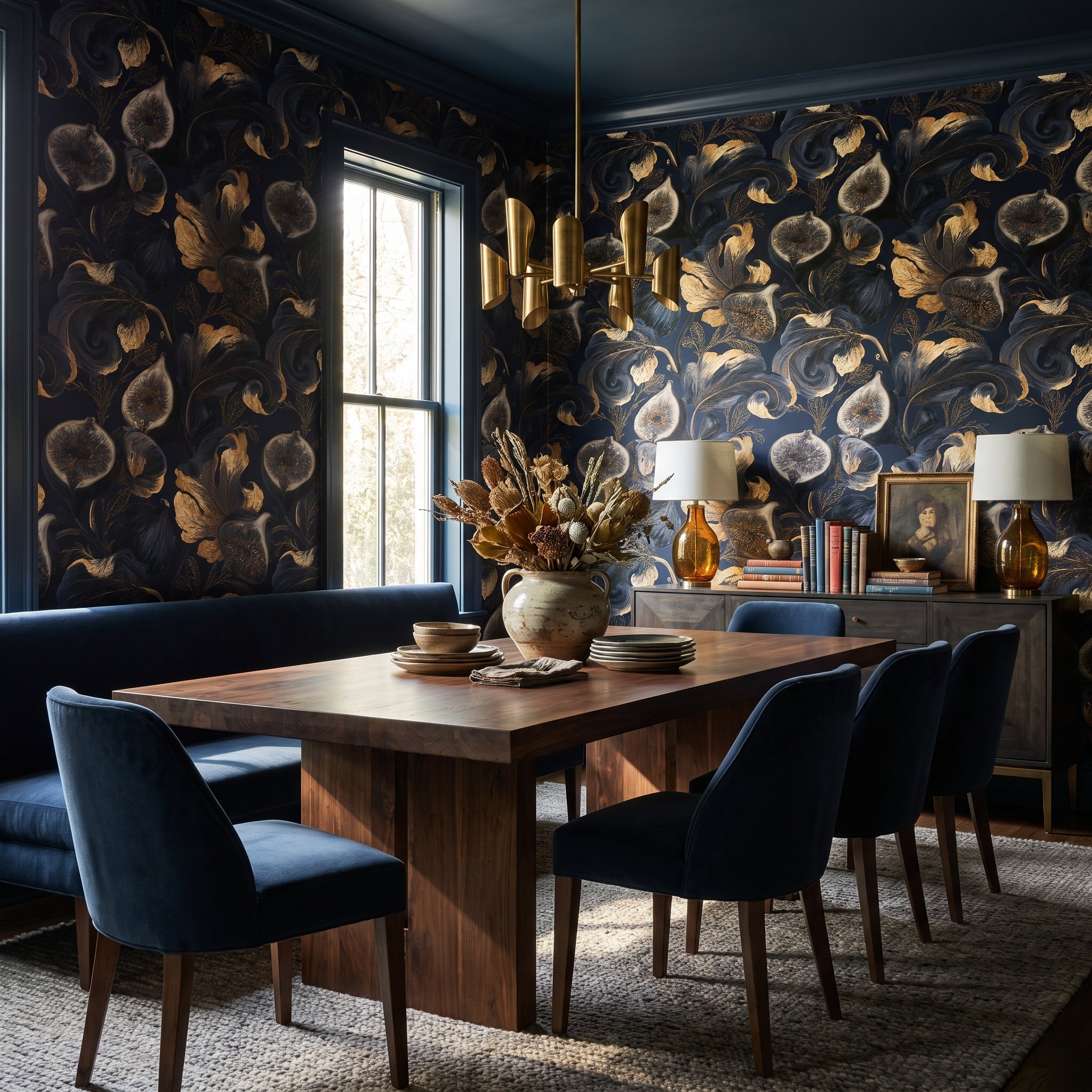 Midnight Fig Canopy — styled room 1