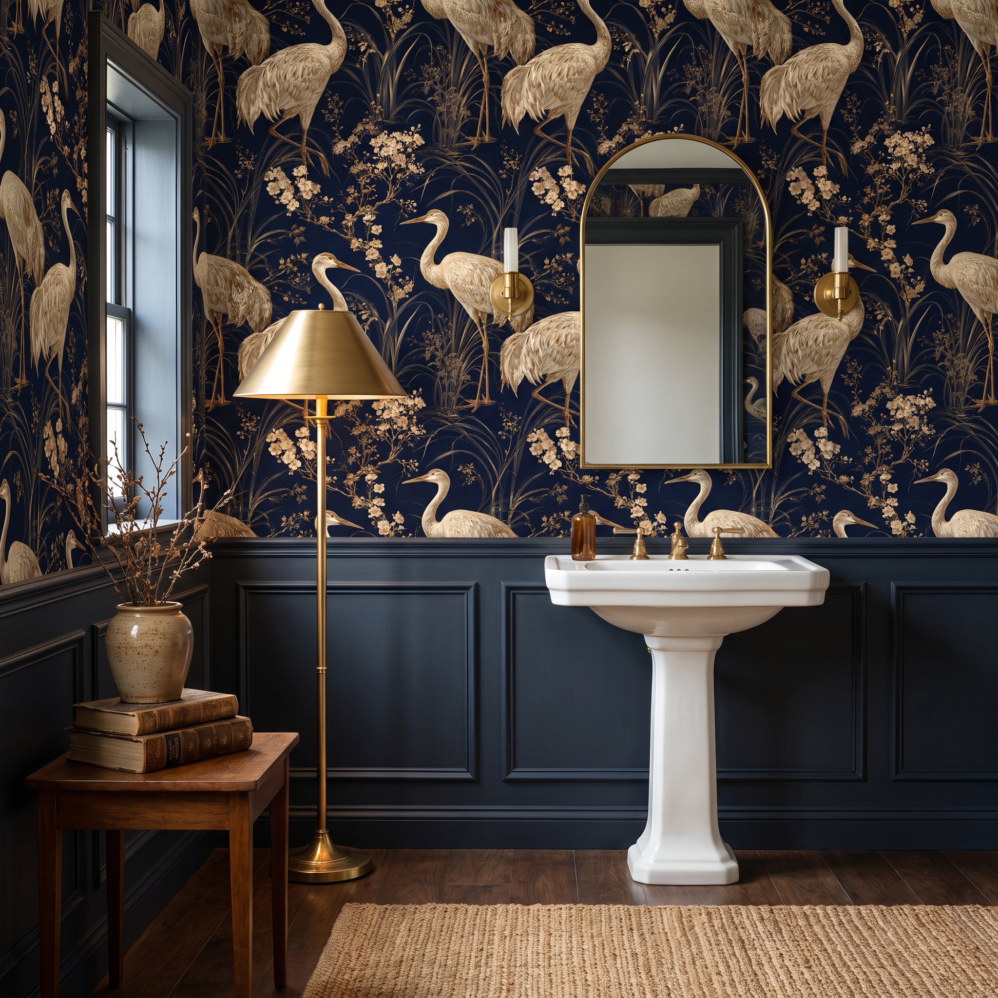 Cranes in the Shallows — styled room 1