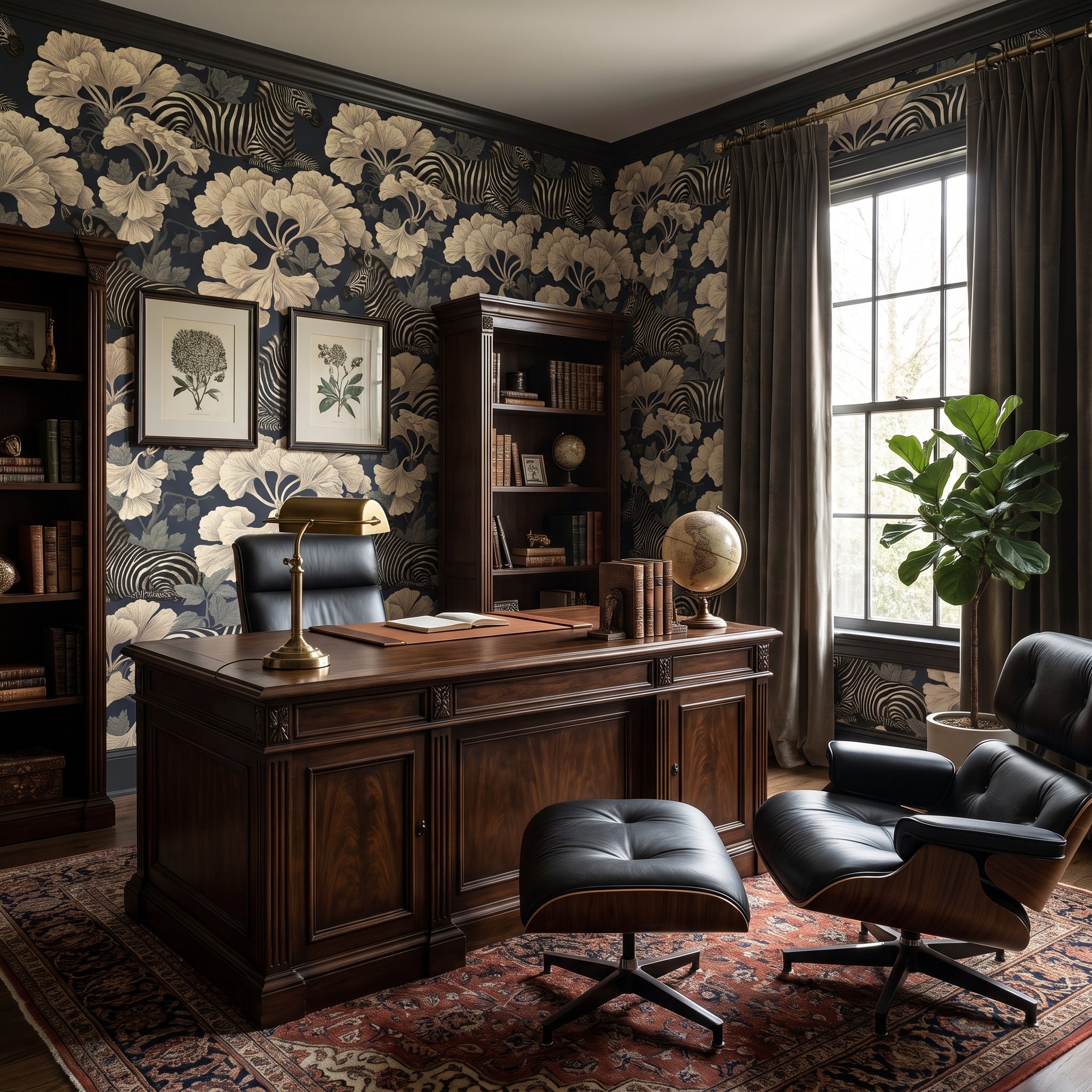 Zebra in the Ginkgo — styled room 1