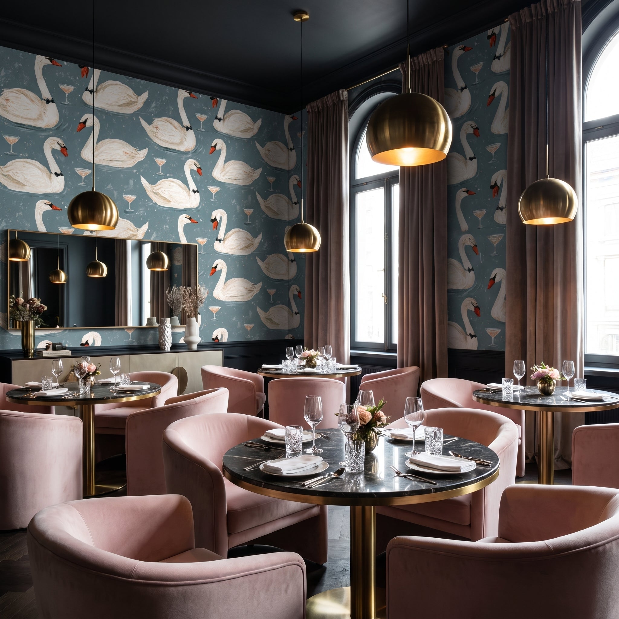 Dapper Swan Gala — styled room 3