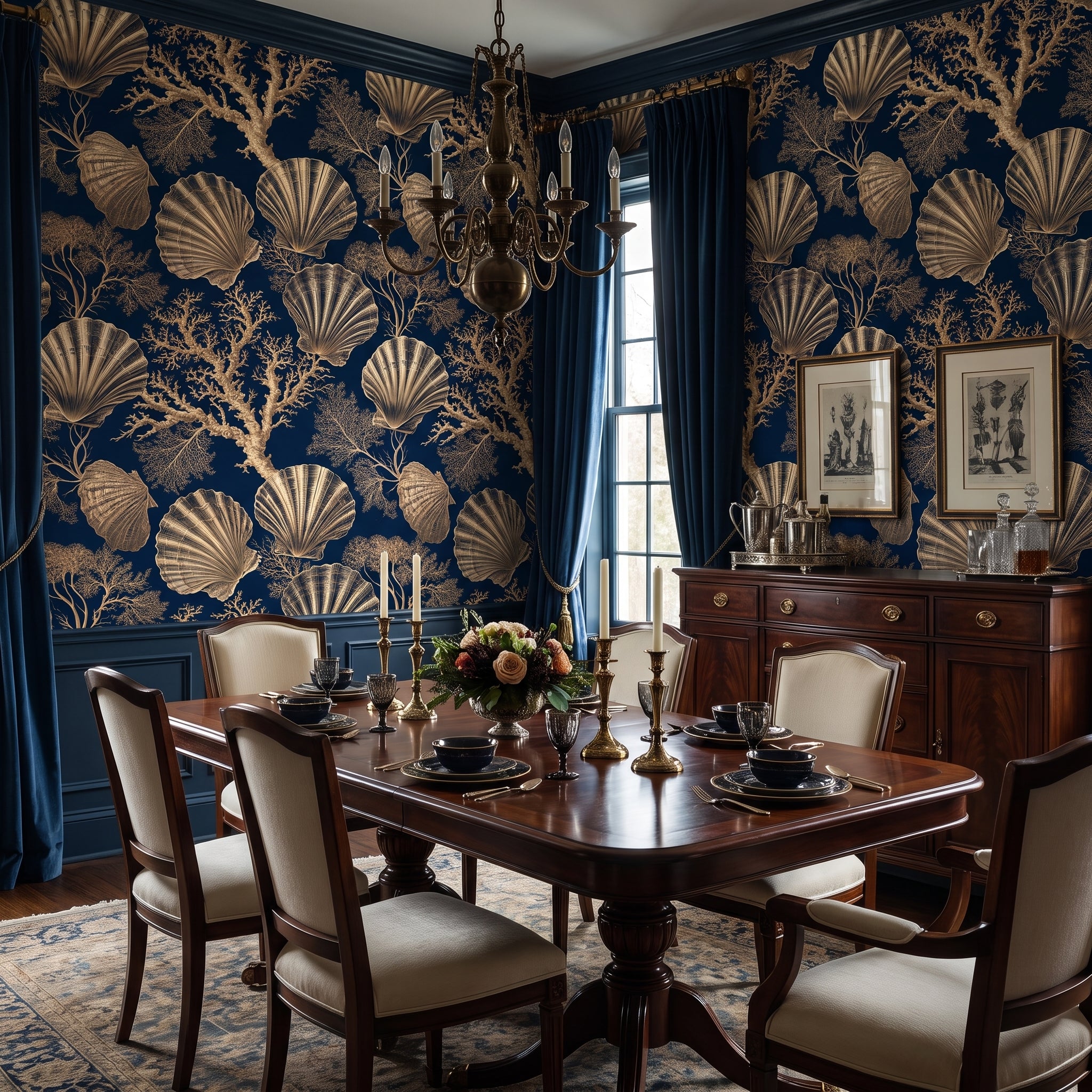 Coral Contour Ledger — styled room 3