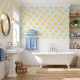 Tub Time Flock — styled room 1