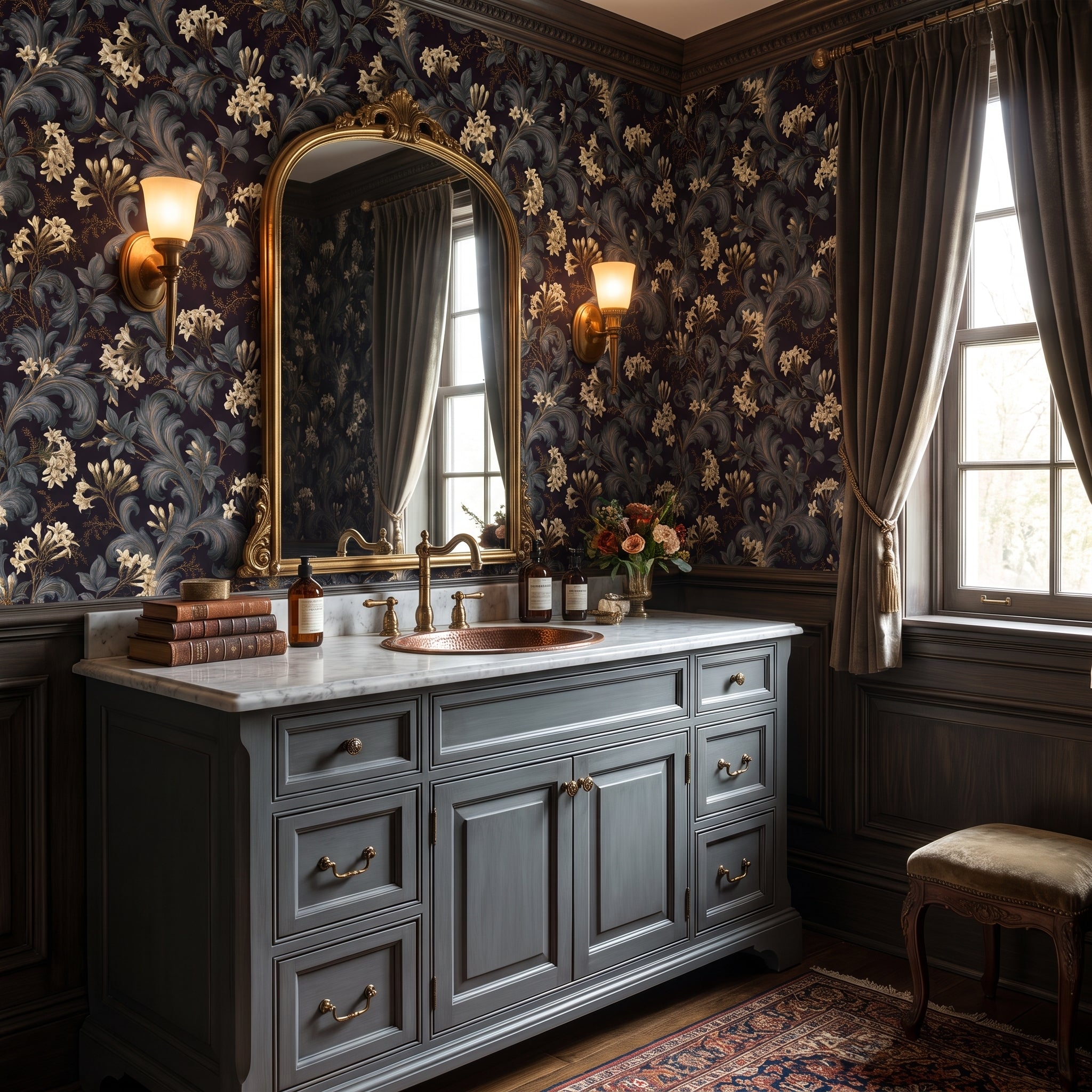 Midnight Agapanthus — styled room 2