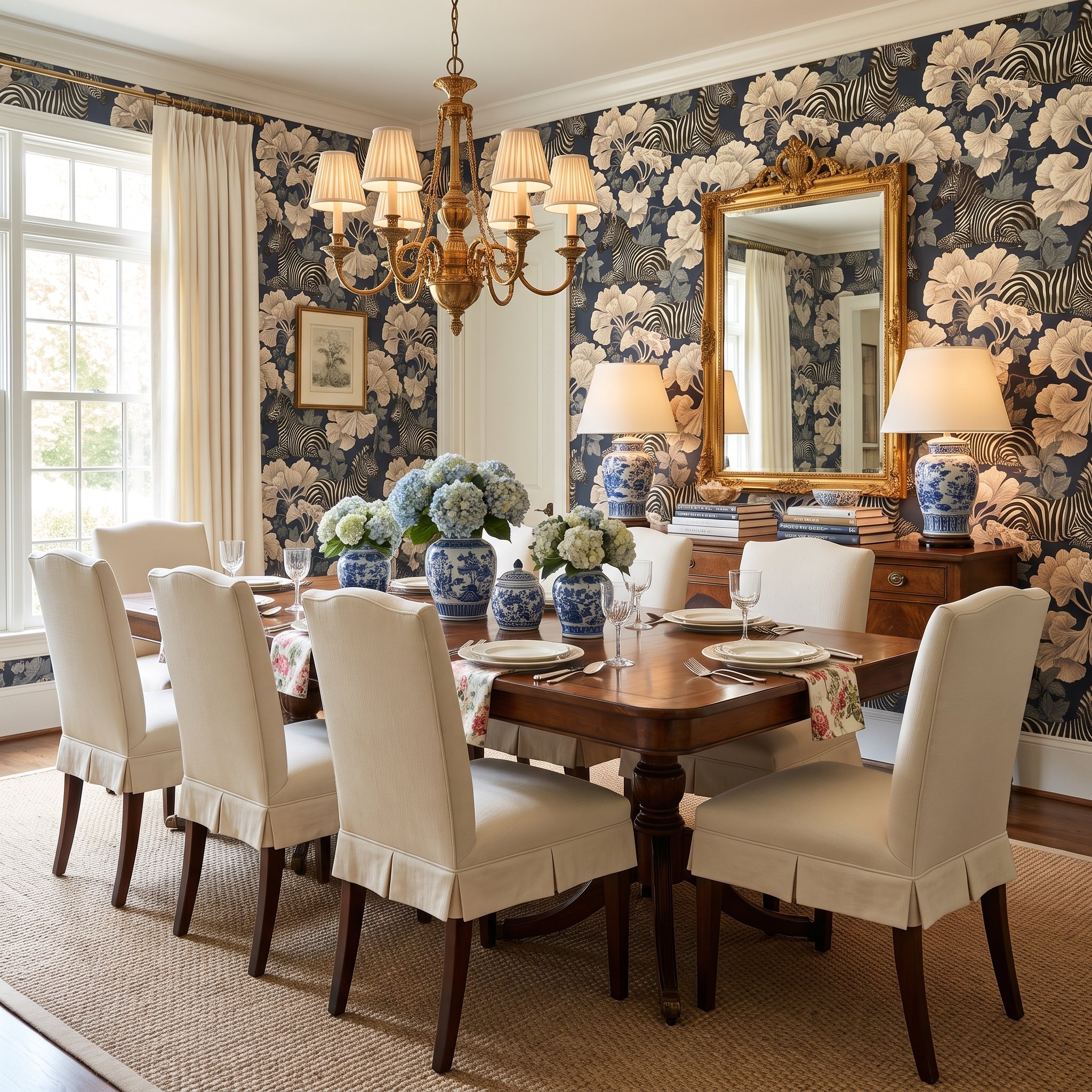 Zebra in the Ginkgo — styled room 2