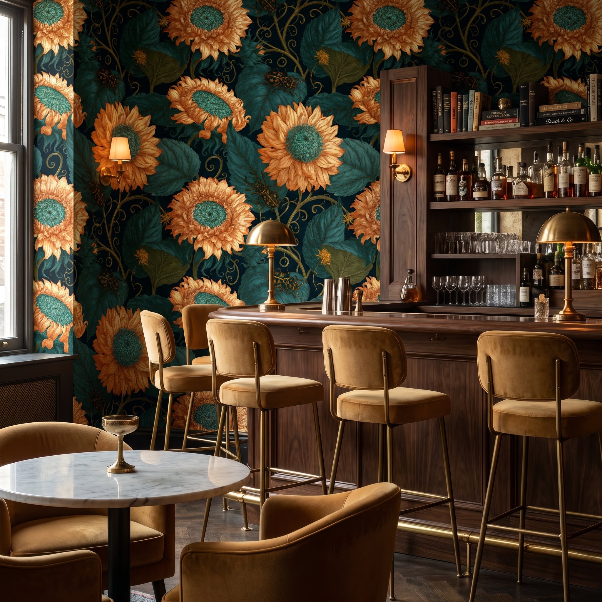 Understory Sunflowers — styled room 3