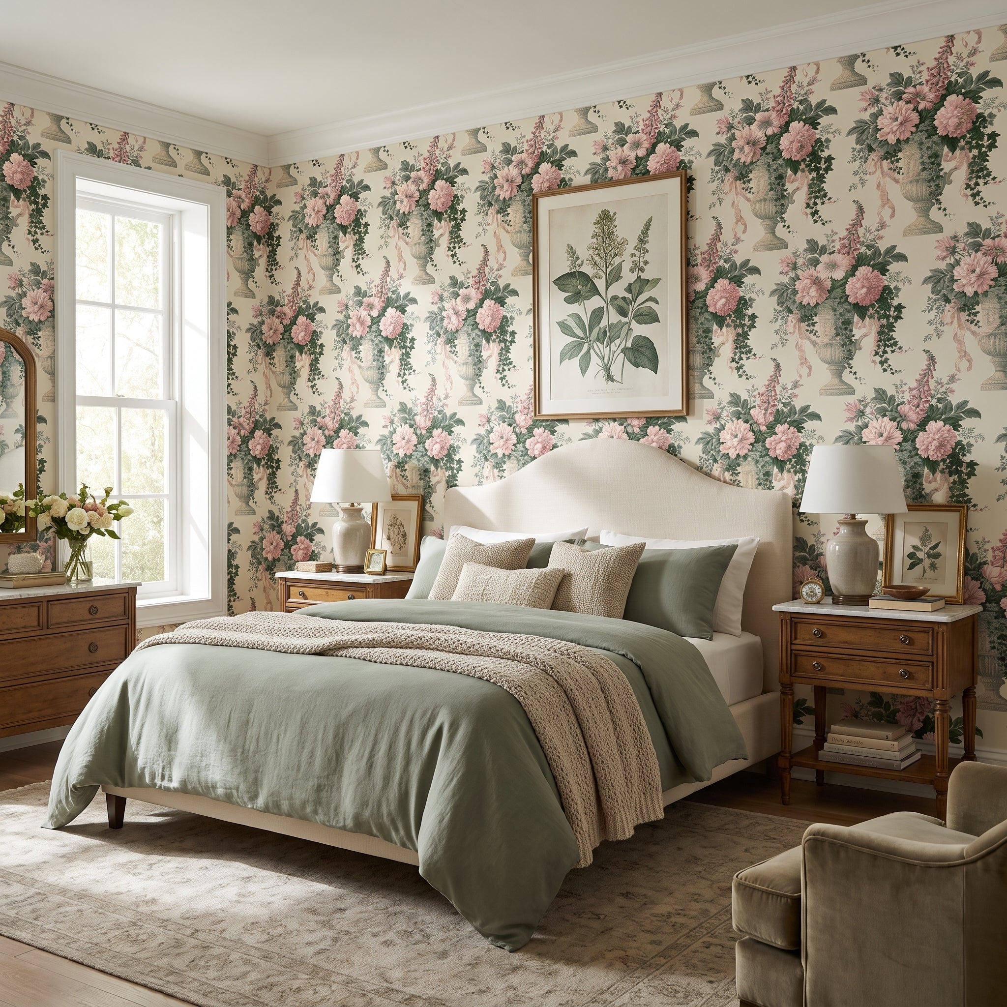 Peony Pedestal — styled room 2