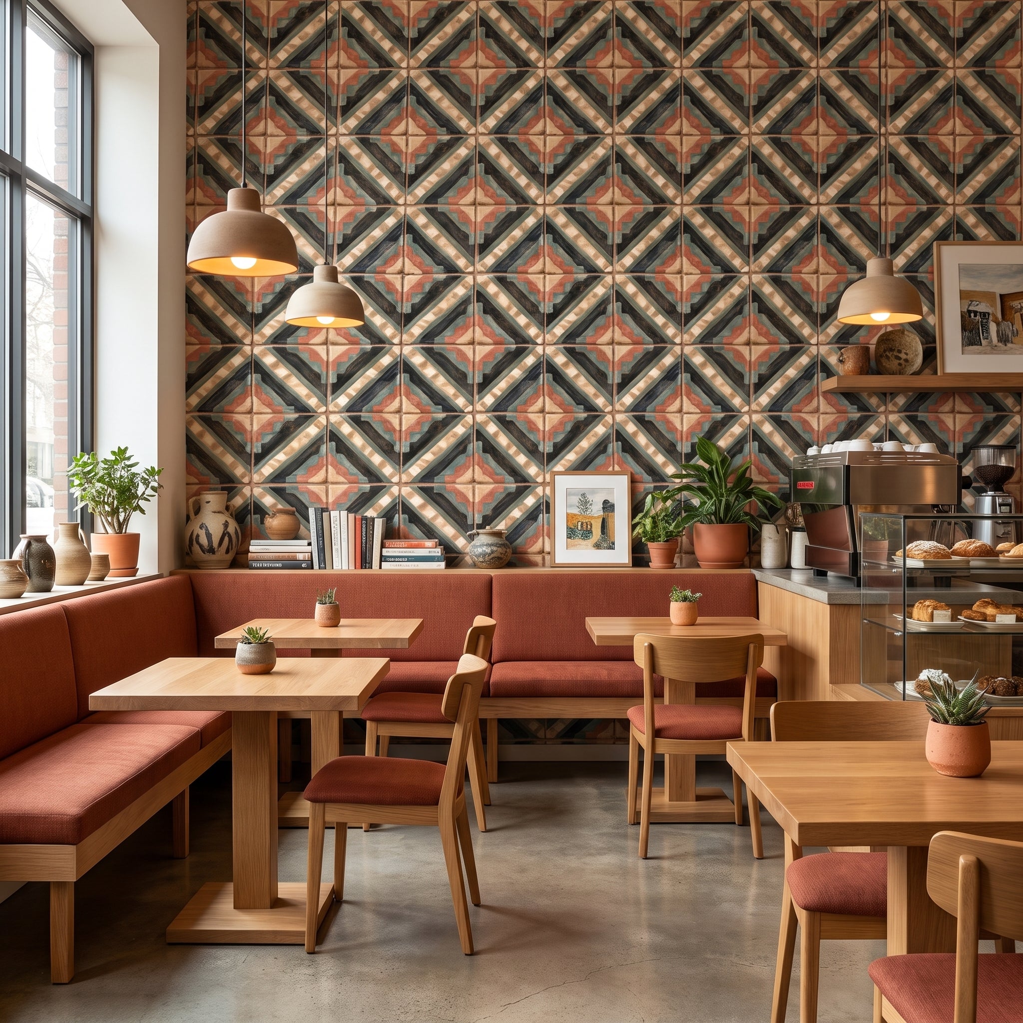 Terracotta Angles — styled room 2