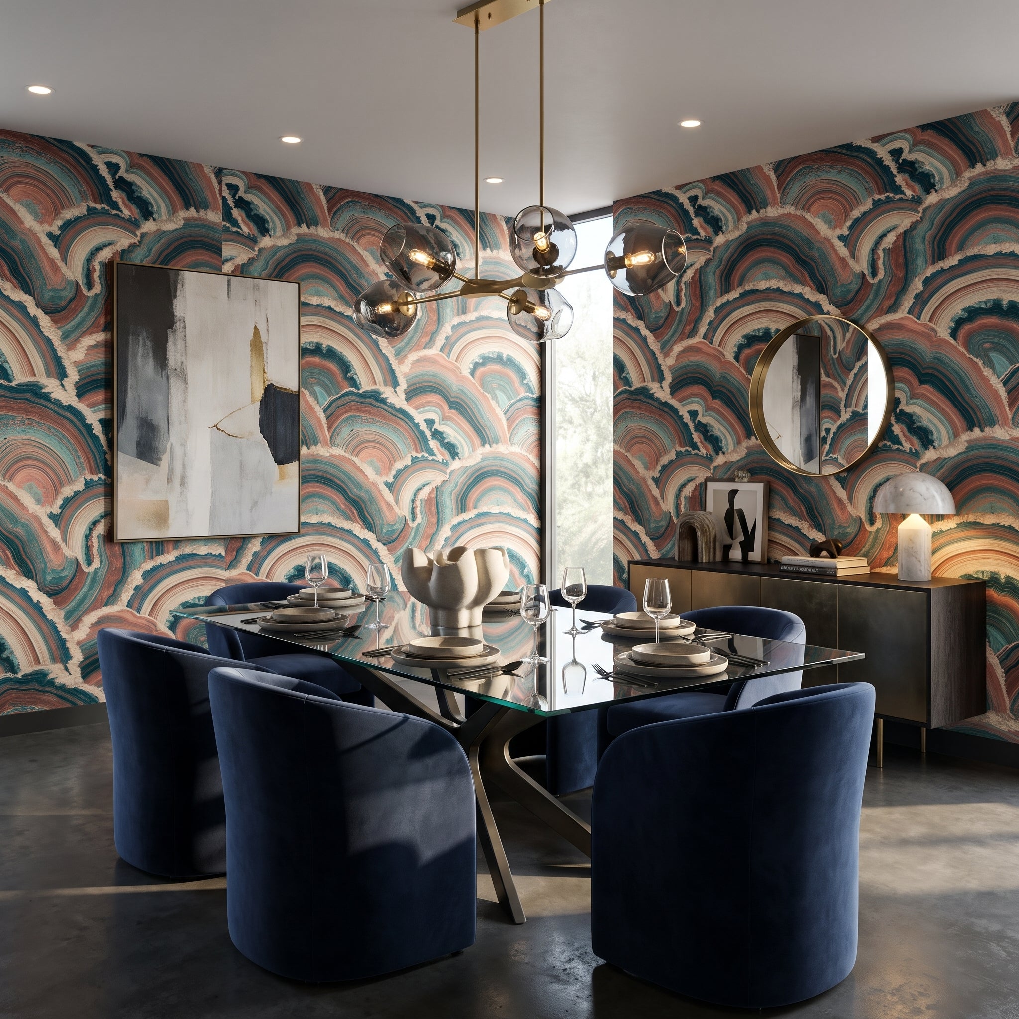 Concentric Tides — styled room 1