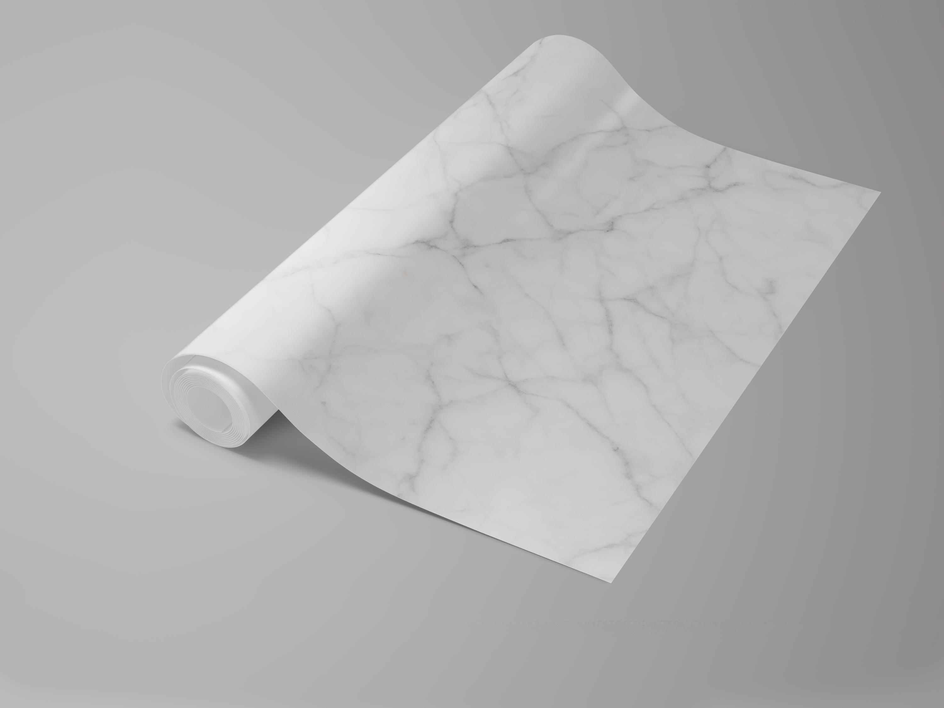 Marble wallpaper from "Classic Marble" showing a distinctive grey vein pattern on a roll.