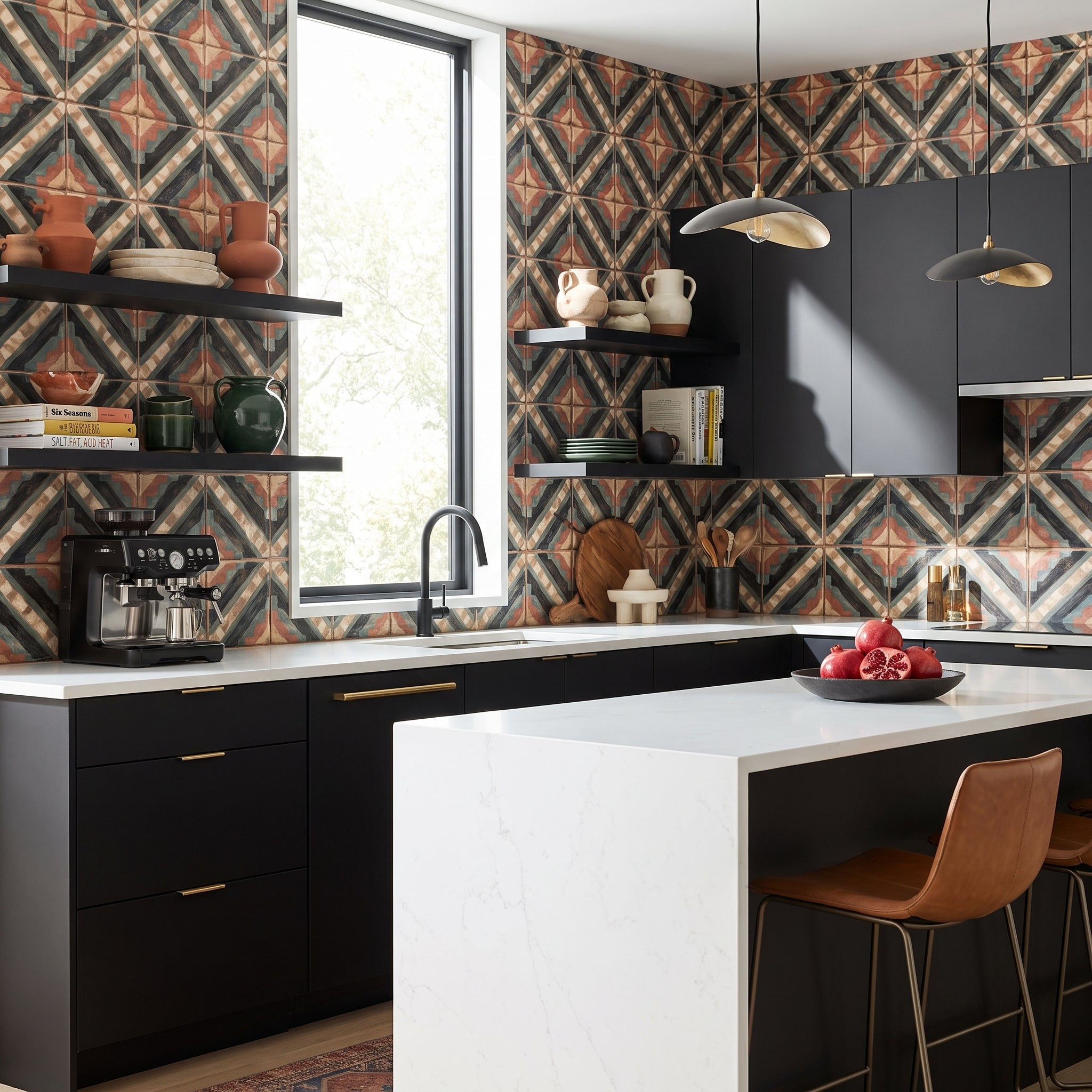 Terracotta Angles — styled room 1