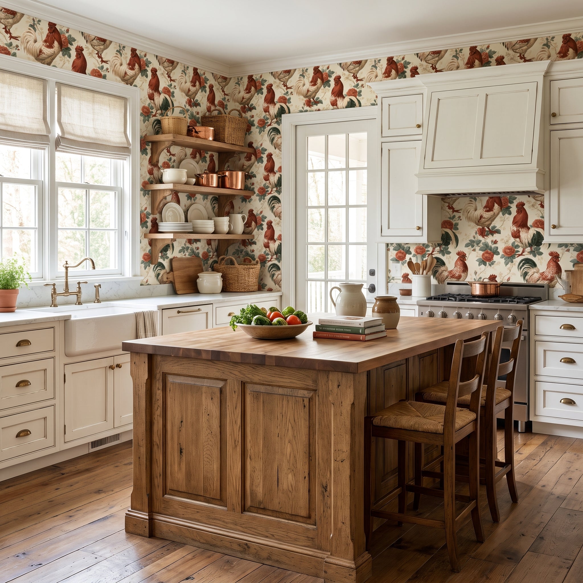 Rooster Rosarium — styled room 1