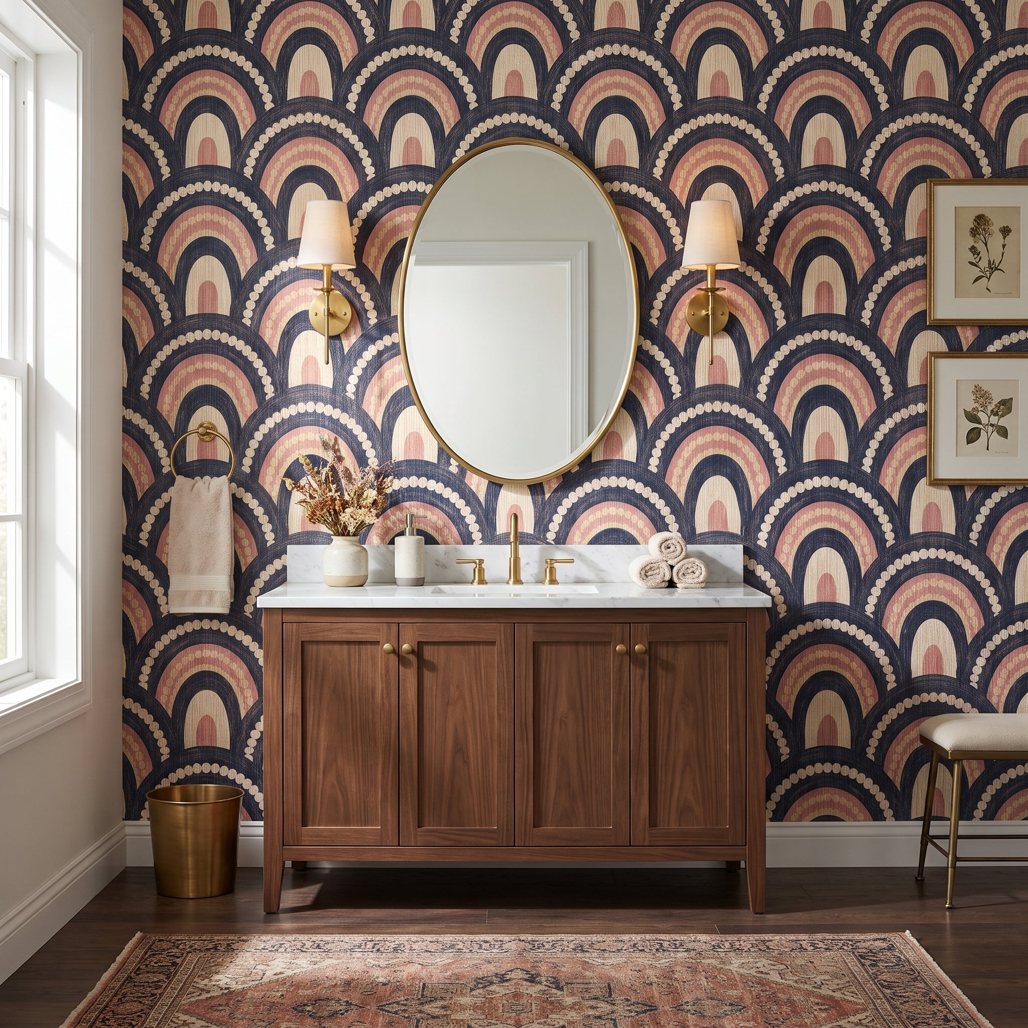 Beaded Scallop Arcade — styled room 2