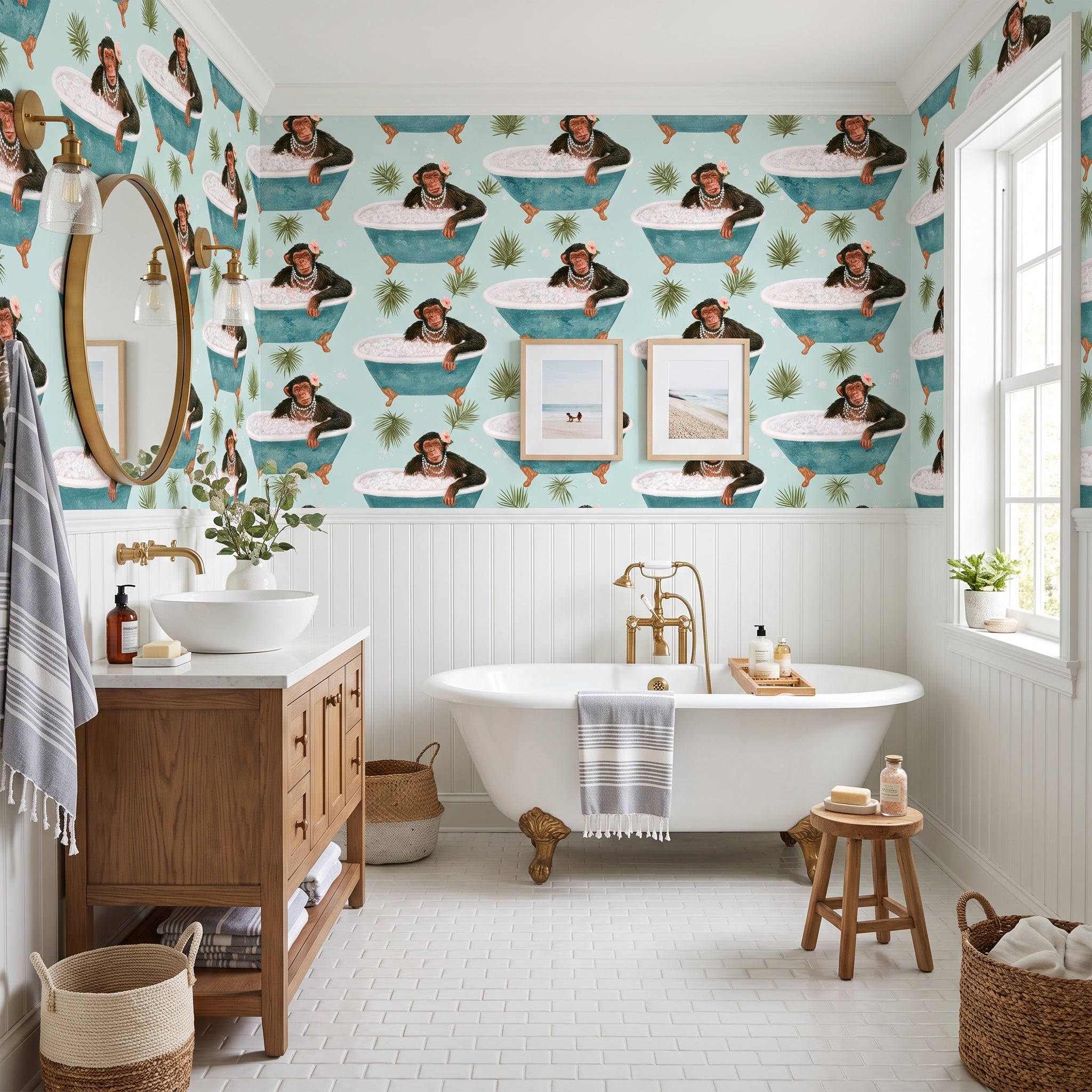 Chimp in the Tub — styled room 3