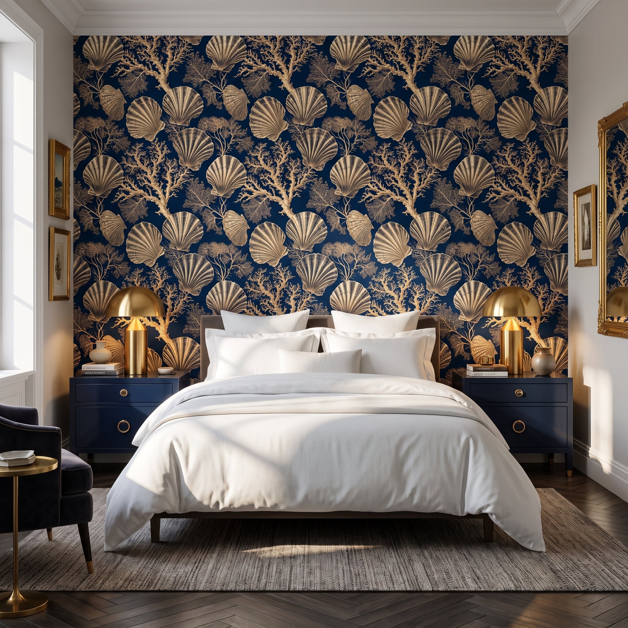Coral Contour Ledger — styled room 1